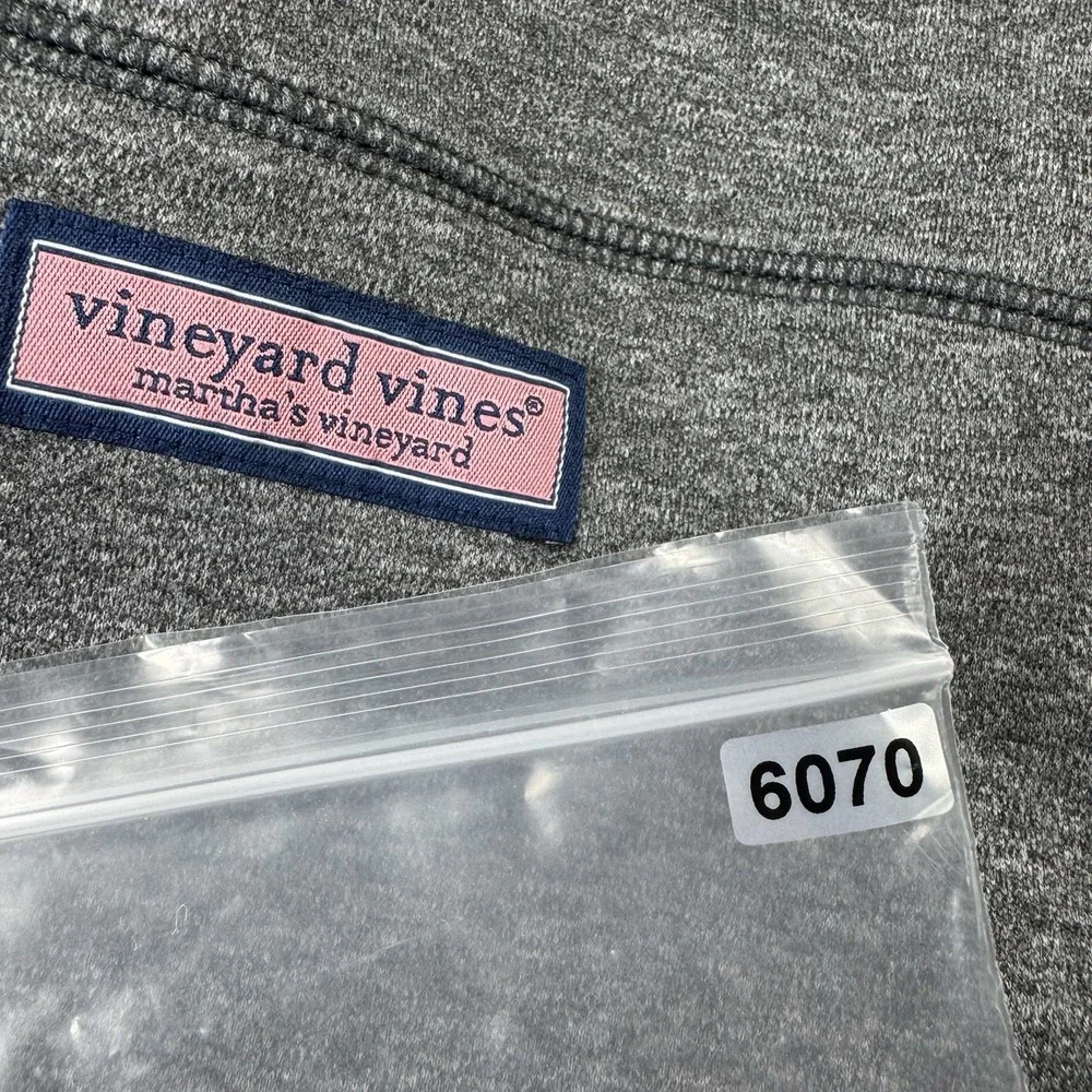 Vineyard Vines Gray Half Zip Performance Men’s Pullover Sweater Size XL
